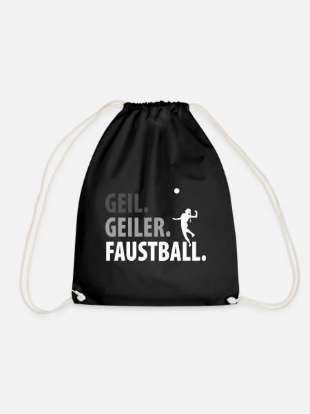Faustball Faustballer Faustballspieler - Turnbeutel - Schwarz