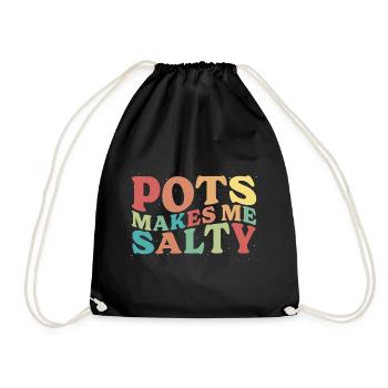 Dysautonomia Awareness Chronic Illness - Drawstring Bag - black - Front