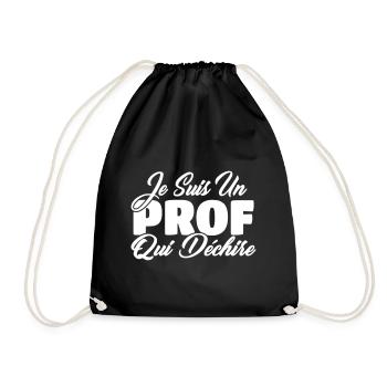 prof qui déchire - Sac de sport léger - noir - Devant