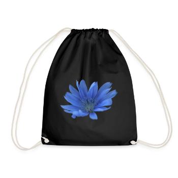 Keeper Blue Flower Chicory Purple Flower - Drawstring Bag - black - Front