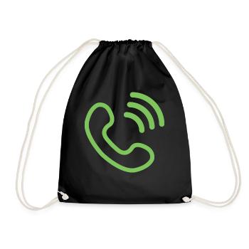 téléphone téléphone mobile retro15 radio téléphone mobile - Sac de sport léger - noir - Devant