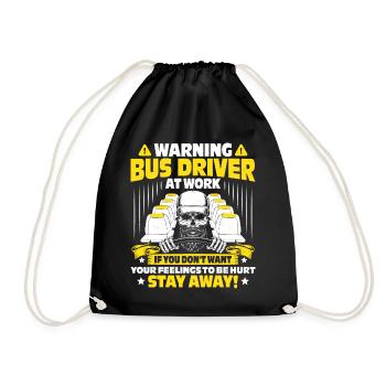 Busbus Bus Driver Bus bus cadeau - Sac de sport léger - noir - Devant