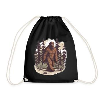 Arbres forestiers Sasquatch Mythe Cadeau Bigfoot - Sac de sport léger - noir - Devant