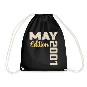 Mai 2001 Anniversaire Mai 2001 Cadeau Mai 2001 Mai - Sac de sport léger - noir - Devant