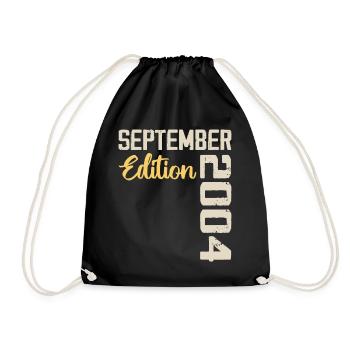 September 2004 - 20th Anniversary September 2004 - Drawstring Bag - black - Front