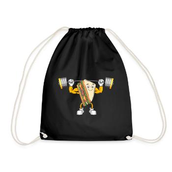 Musculation Sandwich Fitness Workout Gym - Sac de sport léger - noir - Devant