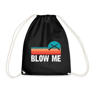 Funny Duck Hunting Design Hunters Hunting Ducks Design - Drawstring Bag - black - Front