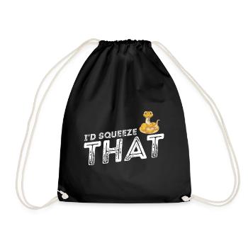 King python design pour les amateurs de serpents - Sac de sport léger - noir - Devant