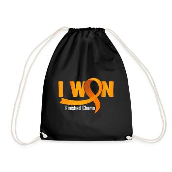 Leukemia Awareness Month Leukemia Survivor - Drawstring Bag - black - Front
