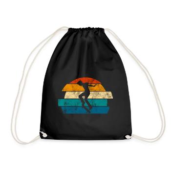 Skateboarder Skateboard Skater Skate Skateing - Sac de sport léger - noir - Devant