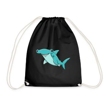 Animal Dessin Animé Requin Marteau - Sac de sport léger - noir - Devant