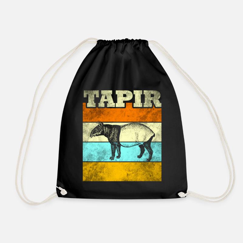 Tapir - Turnbeutel - Schwarz