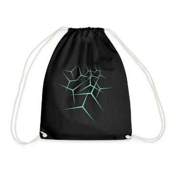 Pattern Star Graphics - Drawstring Bag - black - Front