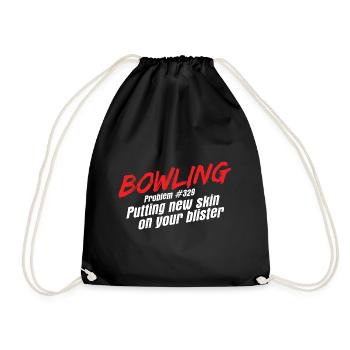 Bowling - Turnbeutel - Schwarz - Vorne