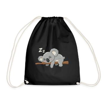 Koala Koala Koala Bear Animal - Drawstring Bag - black - Front