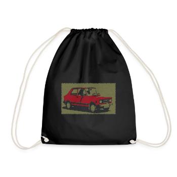 Zastava Yugo - Turnbeutel - Schwarz - Vorne