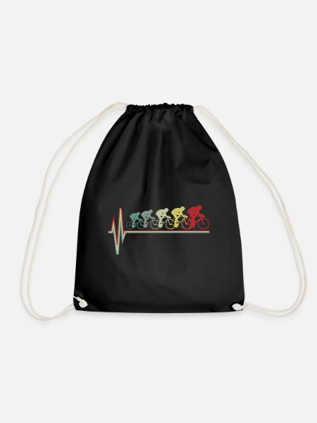 Rennrad Geschenk Rennradfahrer Shirt Radrennen - Turnbeutel - Schwarz