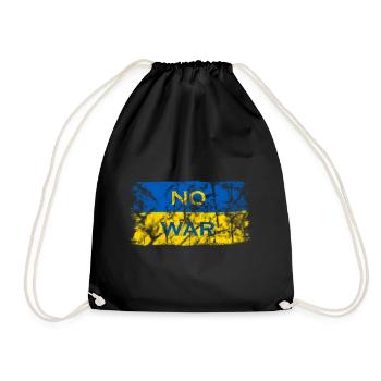 L’Ukraine flag No War - Sac de sport léger - noir - Devant