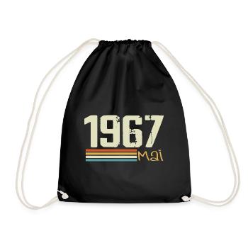 Mai 1967 - Sac de sport léger - noir - Devant