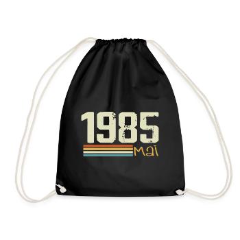 Mai 1985 - Sac de sport léger - noir - Devant