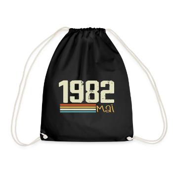 Mai 1982 - Turnbeutel - Schwarz - Vorne