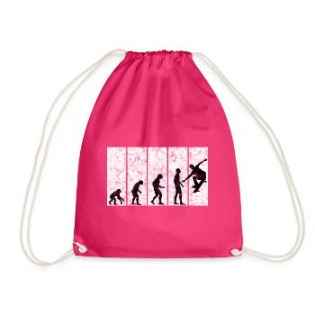 Skateboarder Skateboard Skater Evolution Skateing - Turnbeutel - Fuchsia - Vorne