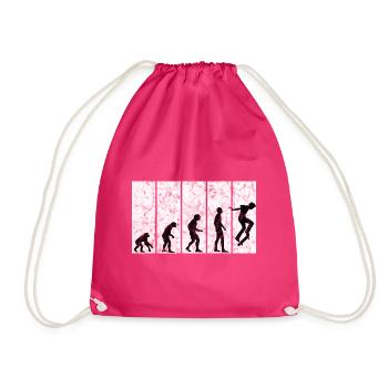 Evolution Skateboarder Skateboard Skater Skate - Turnbeutel - Fuchsia - Vorne