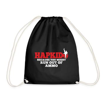 Koreanischer Kampfsport Hapkido - Turnbeutel - Schwarz - Vorne