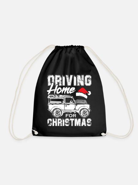 Landy Driving Home for Christmas - Turnbeutel - Schwarz