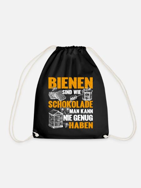 Nie genug Bienen leidenschaftlicher Imker Imkerei - Turnbeutel - Schwarz