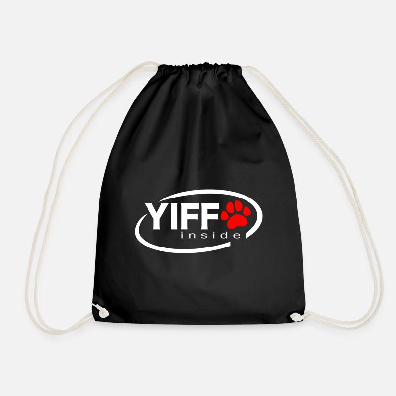 Yiff inside - Turnbeutel - Schwarz