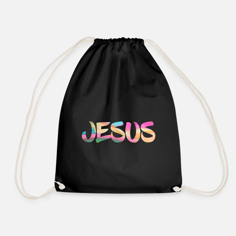 Jesus - Turnbeutel - Schwarz