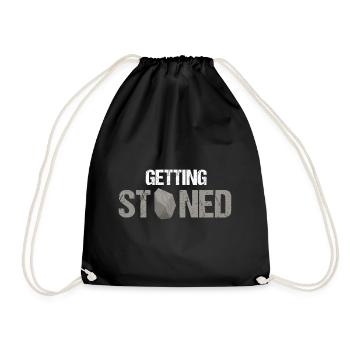 Rock Research and Quartz Rock Design - Drawstring Bag - black - Front