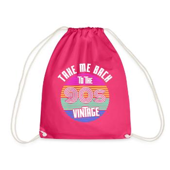 Né dans les années 90 - Sac de sport léger - fuchsia - Devant