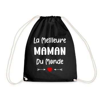 Meilleure maman - Sac de sport léger - noir - Devant