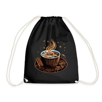 Tasse à chocolat chaud I Amateur de chocolat I chaud - Sac de sport léger - noir - Devant