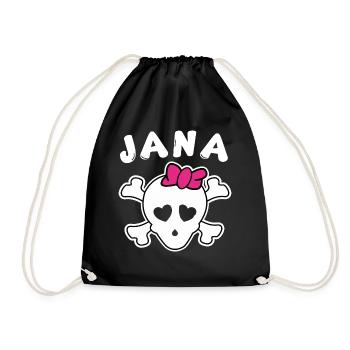 Jana Design pour les filles et les femmes - Sac de sport léger - noir - Devant