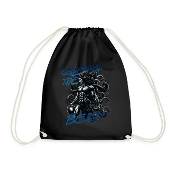Unleash the Beast Medusa Ancient Greece Gym God - Turnbeutel - Schwarz - Vorne