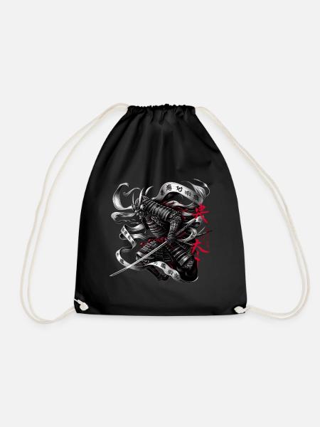 Japanese Ninja Samurai Warrior - Turnbeutel - Schwarz