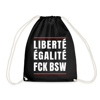 Anti Populismus Statement Design - Turnbeutel - Schwarz - Vorne