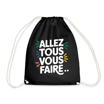 Allez tous vous faire - Sac de sport léger - noir - Devant