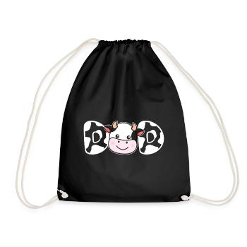 Dad Cow Print Cow Pattern Father's Day - Sac de sport léger - noir - Devant