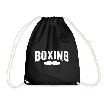 Boxsport Boxing - Turnbeutel - Schwarz - Vorne