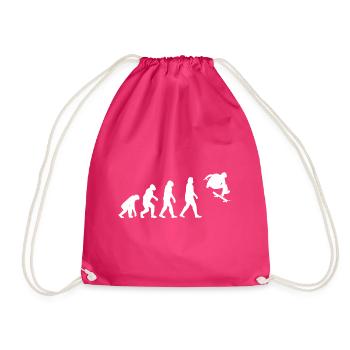 Skateboarding Skate Skater Evolution Skateboard - Turnbeutel - Fuchsia - Vorne