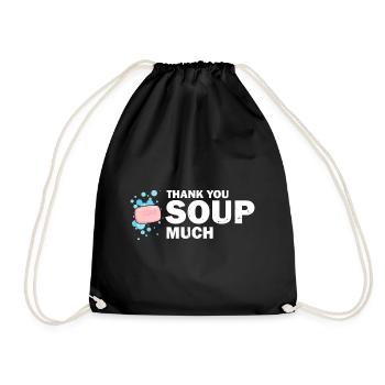 Homemade soap design for oil soap making - Drawstring Bag - black - Front
