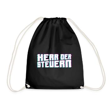 Herr Der Steuern Steuerberater Finanzamt Geschenk - Turnbeutel - Schwarz - Vorne