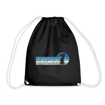 Pièce d’échecs rétro Checkmate Pièce d’échecs Échecs - Sac de sport léger - noir - Devant