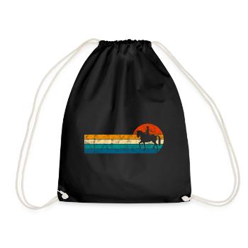 Dressage Cavalier de dressage Cheval d’équitation - Sac de sport léger - noir - Devant