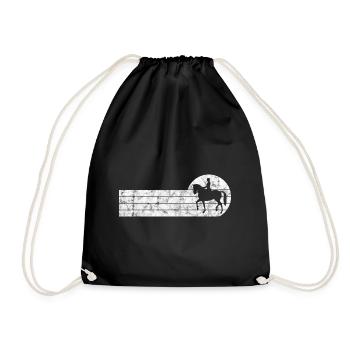 Dressage Cavalier de dressage Cheval d’équitation - Sac de sport léger - noir - Devant