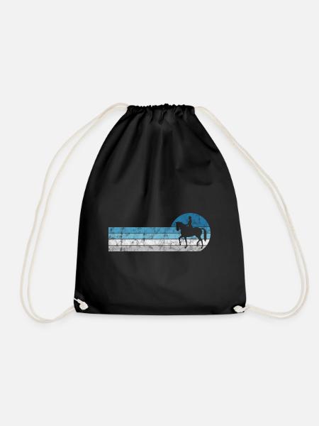 Dressur Dressurreiten Dressurreiter Reiten Pferd - Turnbeutel - Schwarz